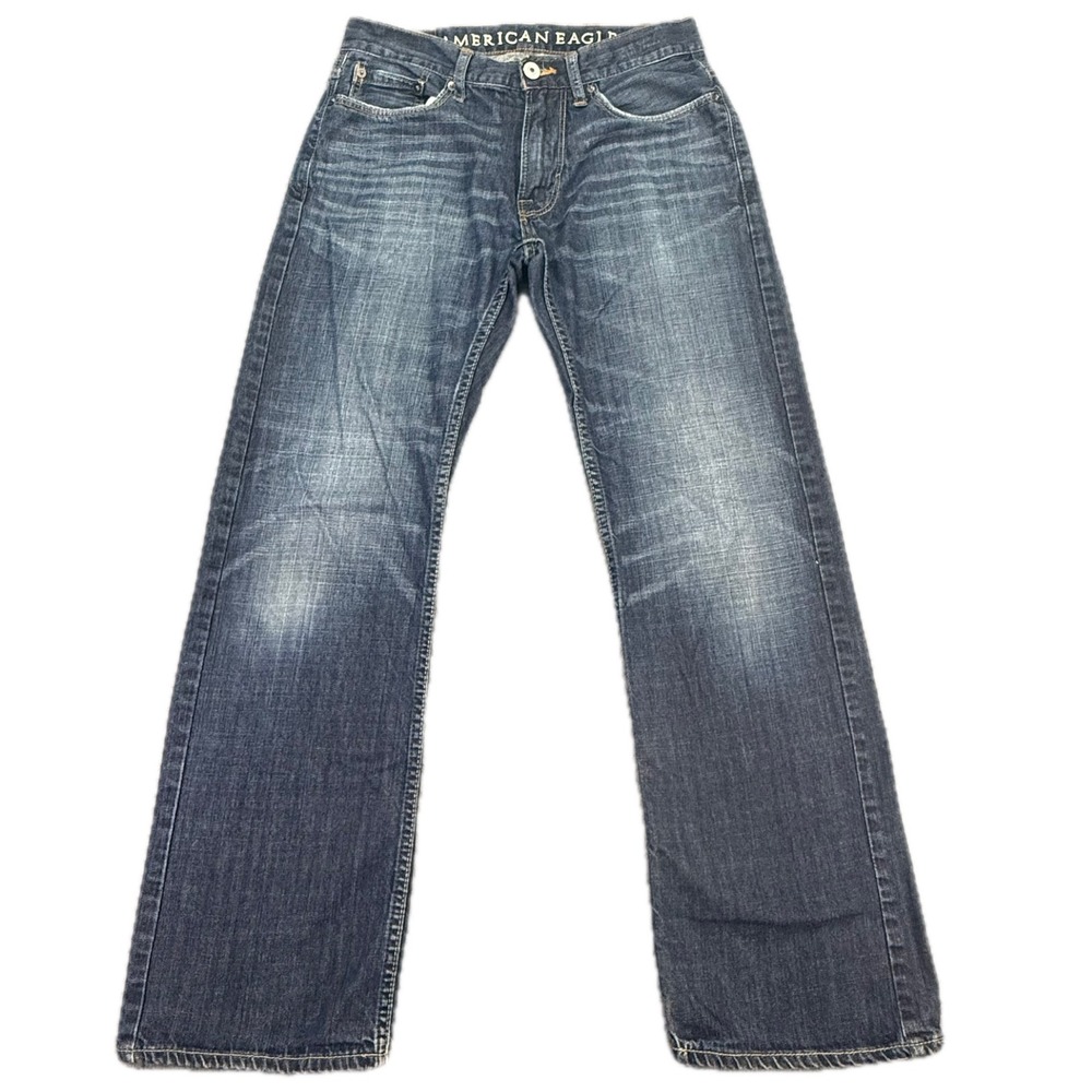 American Eagle Low Rise Bootcut Jeans Mens 29x32 Blue Medium Wash Denim 4339